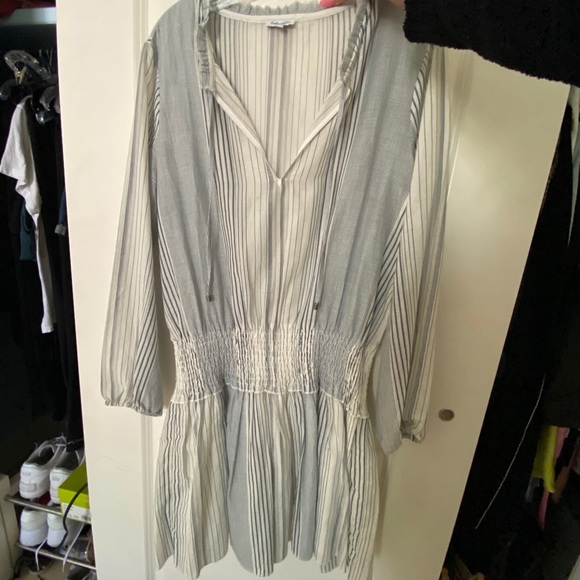 Splendid | Dresses | Splendid Blue And White Mini Dress | Poshmark